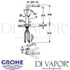 Grohe Essence Single-Lever Kitchen Sink Mixer Dimension